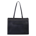 Damen-Shopper mit Fronttasche in Schwarz – Bild 1