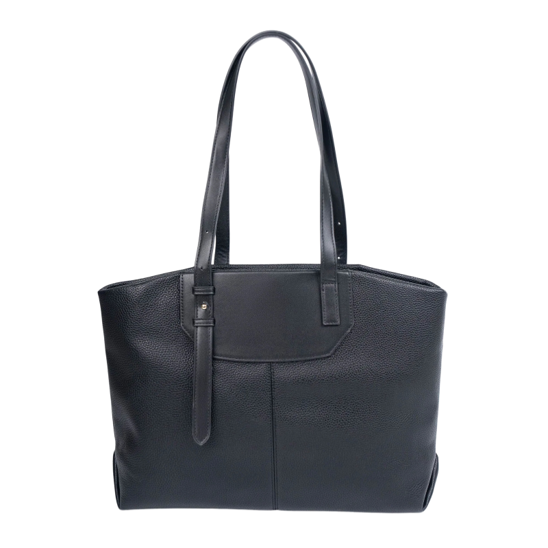 Klassischer Damen-Shopper in Schwarz – Bild 3