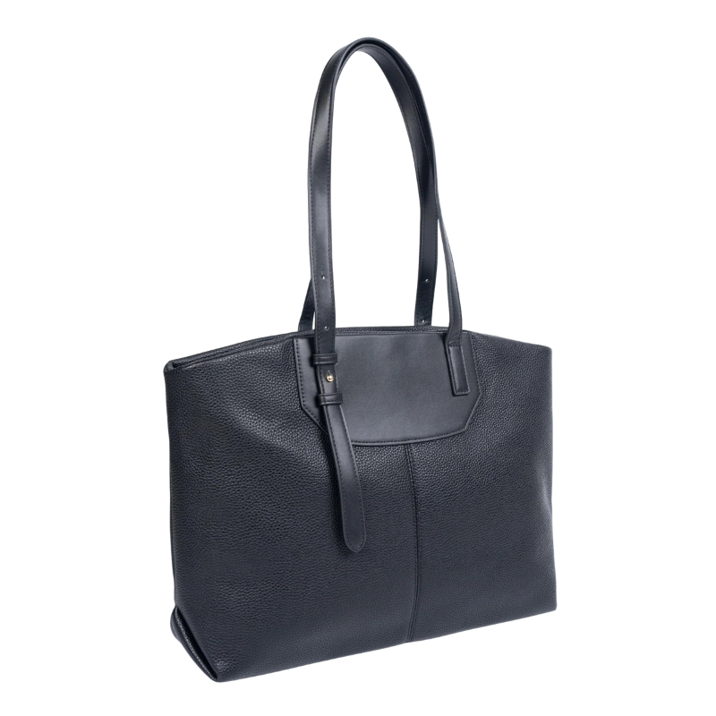 Klassischer Damen-Shopper in Schwarz – Bild 2