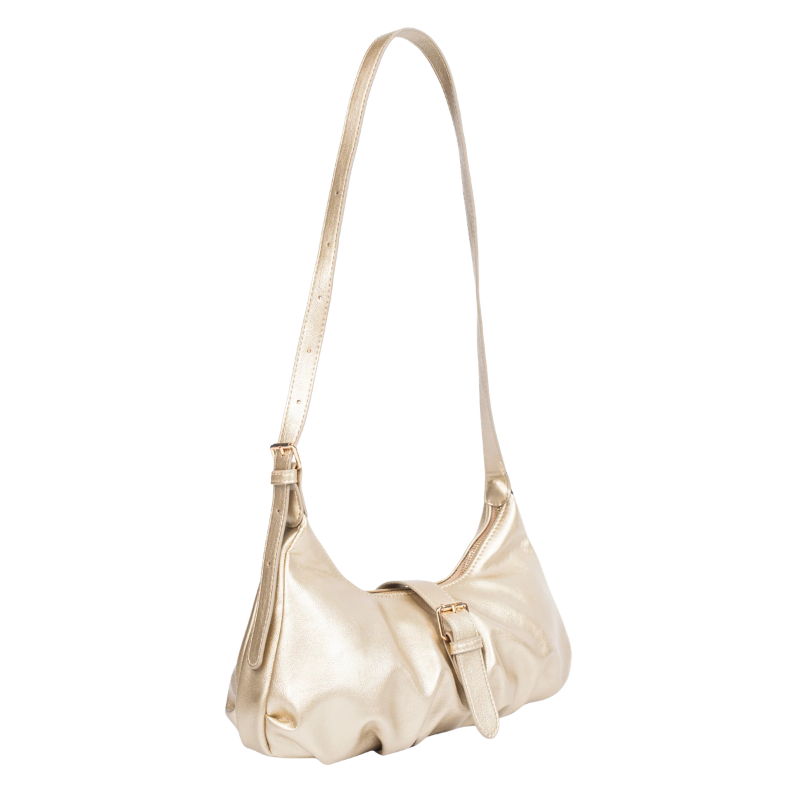 Damen-Handtasche mit goldener Schnalle – Bild 2