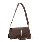 Asymmetrische Damen-Handtasche in Braun – Bild 2