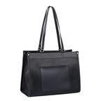 Damen-Shopper mit Fronttasche in Schwarz – Bild 2