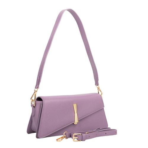 Asymmetrische Damen-Handtasche in Flieder – Bild 2