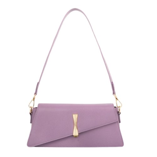 Asymmetrische Damen-Handtasche in Flieder – Bild 1