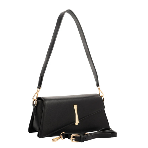 Asymmetrische Damen-Handtasche in Schwarz – Bild 2