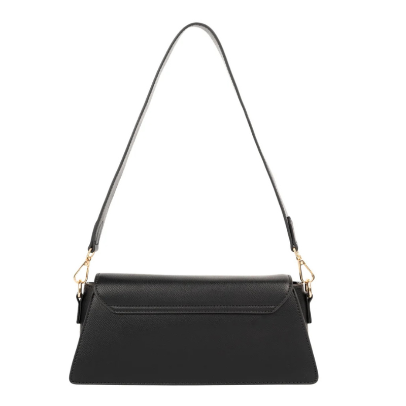 Asymmetrische Damen-Handtasche in Schwarz – Bild 3