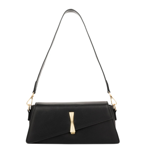 Asymmetrische Damen-Handtasche in Schwarz – Bild 1