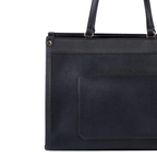 Damen-Shopper mit Fronttasche in Schwarz – Bild 4