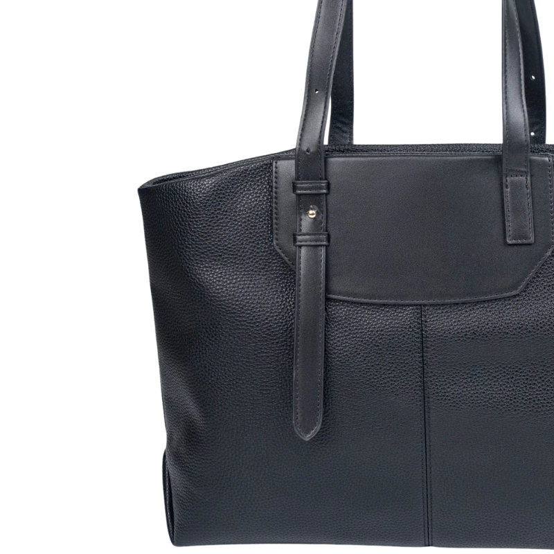 Klassischer Damen-Shopper in Schwarz – Bild 4