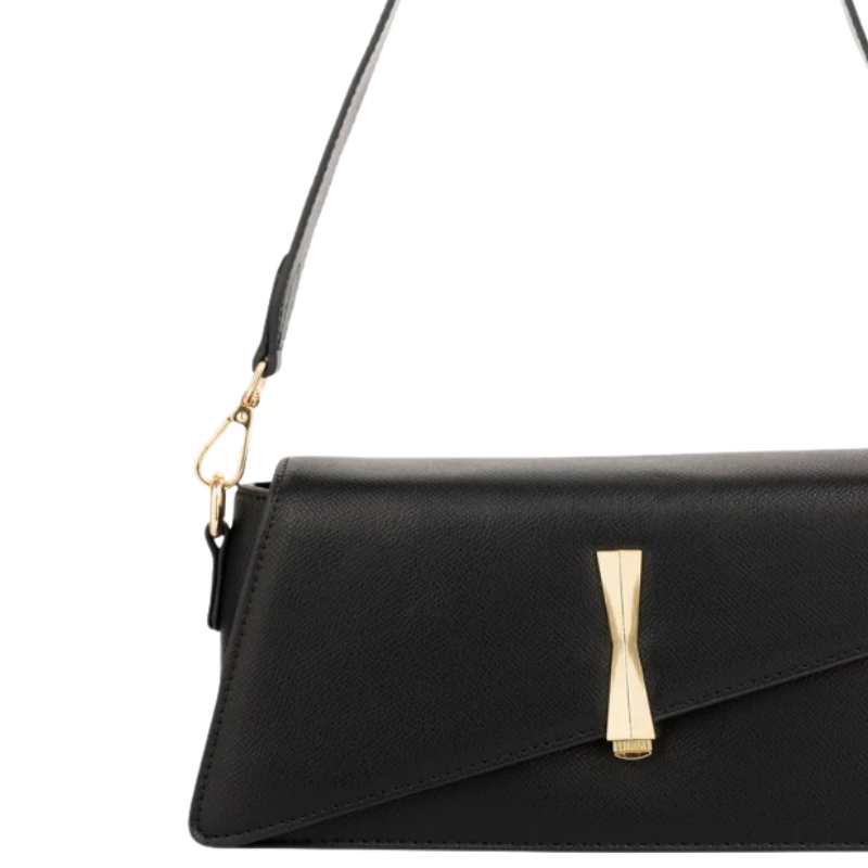 Asymmetrische Damen-Handtasche in Schwarz – Bild 4