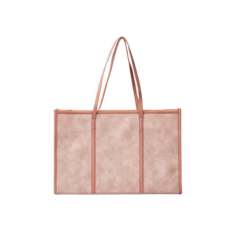 Strukturierter Damen-Shopper in Rosa – Bild 1