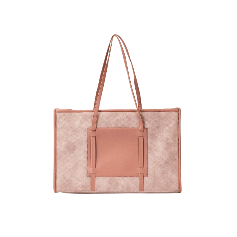 Strukturierter Damen-Shopper in Rosa – Bild 2