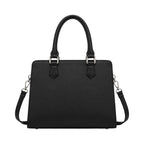 Klassische Damen-Henkeltasche in Schwarz – Strukturiertes Kunstleder – Bild 3