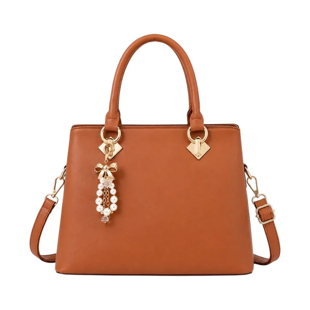 Elegante Damen-Henkeltasche in Braun – Bild 1