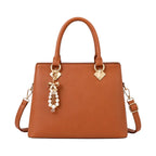 Elegante Damen-Henkeltasche in Braun – Bild 1