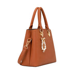 Elegante Damen-Henkeltasche in Braun – Bild 2