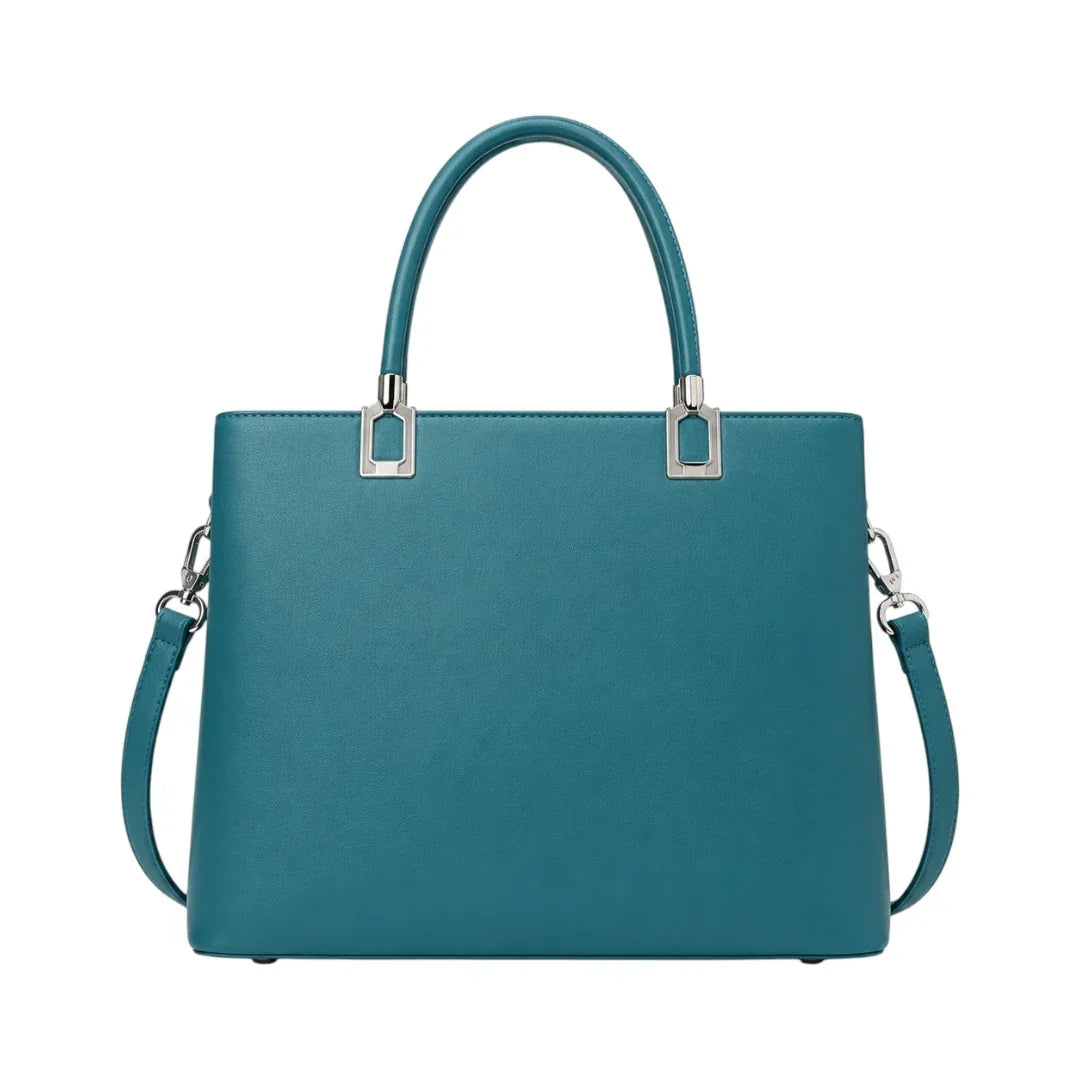 Moderne Damen-Henkeltasche in Petrol – Klassisch & zeitlos – Bild 1