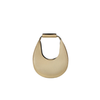 Halbmond-Handtasche in Metallic-Gold – Bild 1