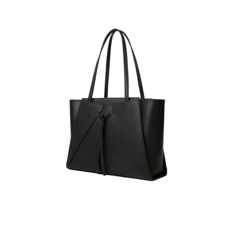 Strukturierter Shopper in Schwarz – Bild 2