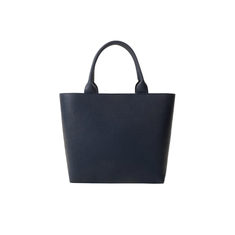 Strukturierter Shopper in Marineblau – Bild 1