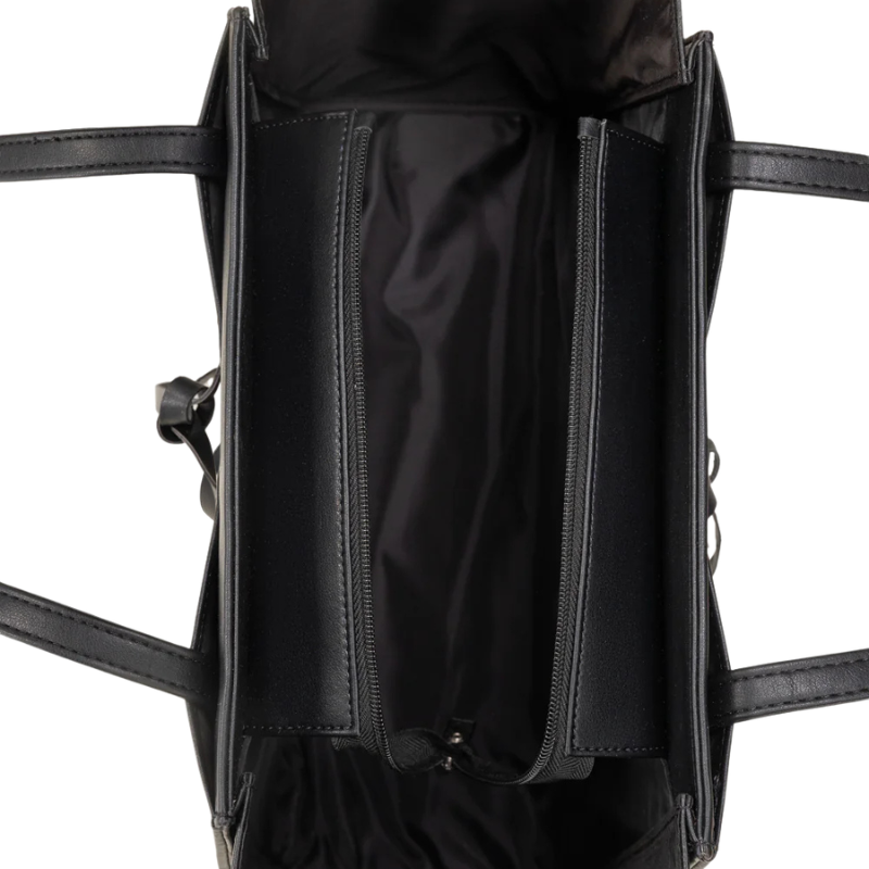 Strukturierter Shopper in Schwarz – Bild 4