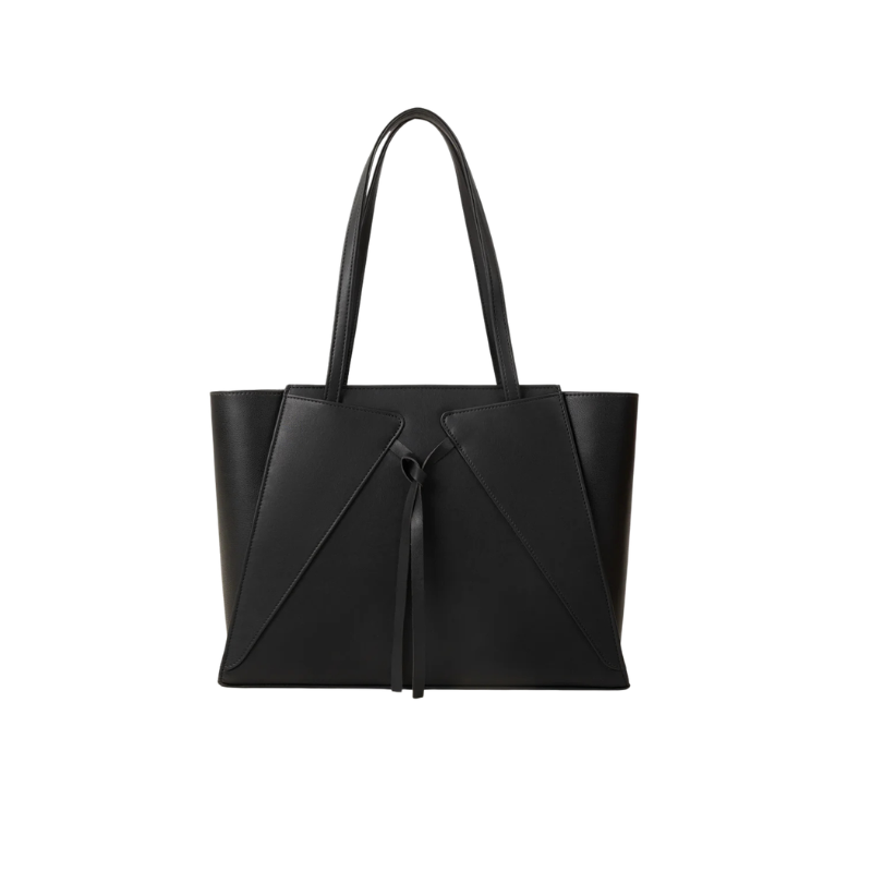 Strukturierter Shopper in Schwarz – Bild 1